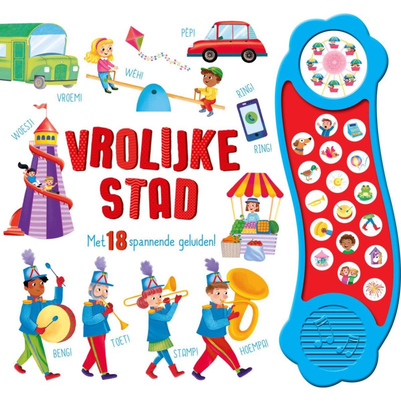 BOEK GELUIDENBOEK VROLIJKE STAD - 655 6383 - 655-6383