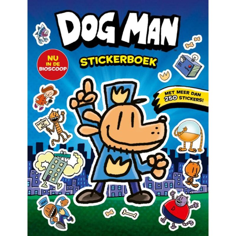 BOEK DOG MAN STICKERBOEK - 655 6580 - 655-6580
