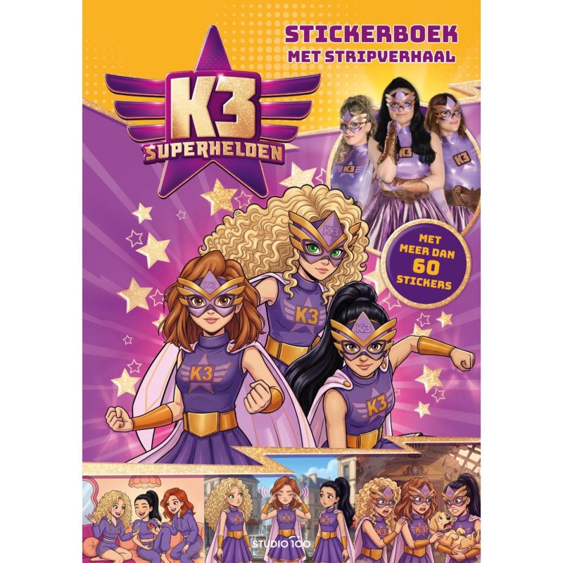 K3 STICKERBOEK - SUPERHELDEN - 661 8191 - 661-8191