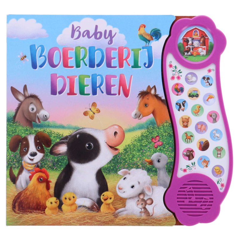 BOEK GELUIDENBOEK BABY BOERDERIJDIEREN - 663 4655 - 663-4655