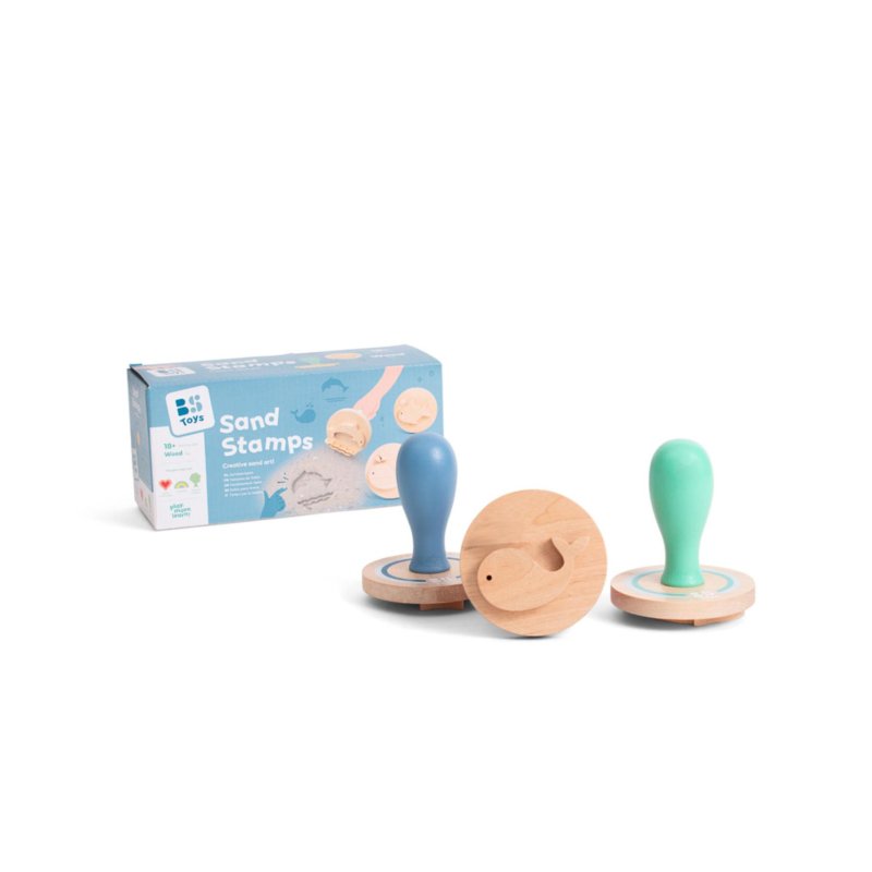 ZAND STEMPELVORMEN HOUT 3 STUKS BS TOYS - 711 0511 - 711-0511