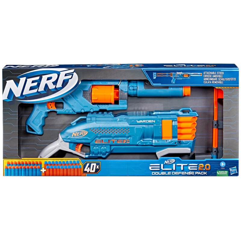 NERF ELITE 2.0 DOUBLE DEFENSE PACK - 721 5034 - 721-5034