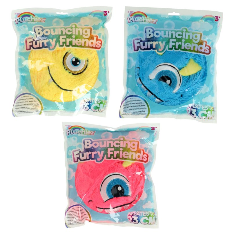 PLUCHIEZ BOUNCING FURRY MONSTERS 23 CM A - 735 0301 - 735-0301