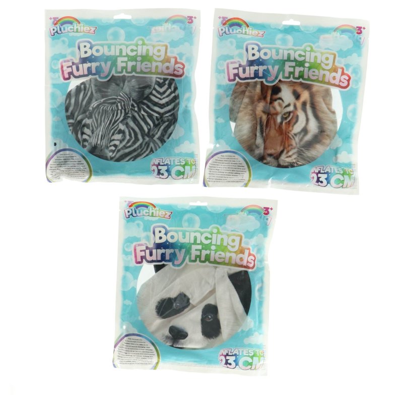 PLUCHIEZ BOUNCING FURRY WILD ANIMALS 23 - 735 5741 - 735-5741