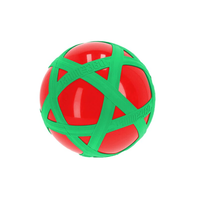 RODE CROSSBAL MET GROENE RUBBERBAND - 735 6041 - 735-6041