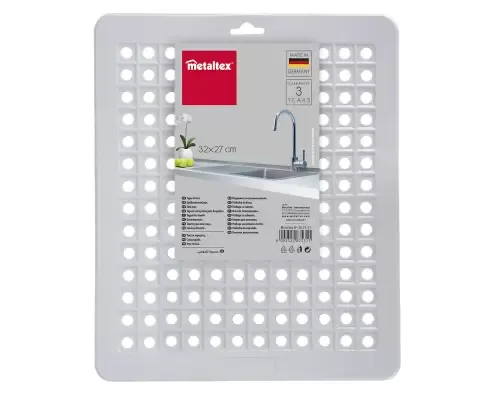 METALTEX GOOTSTEENMAT RECHTH 27X32CM WIT - 8002522875311 1 - *0010215690
