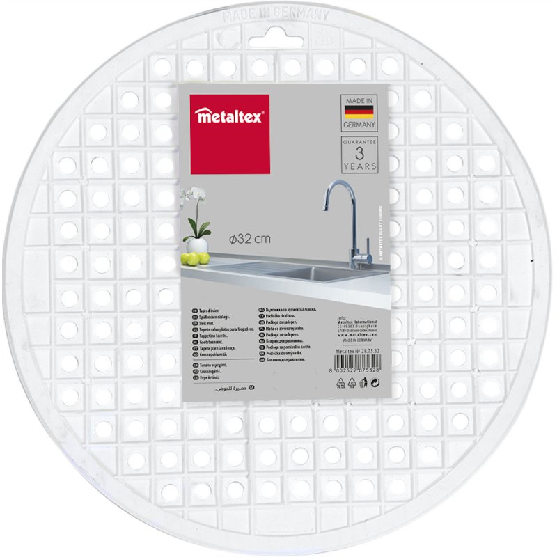 METALTEX GOOTSTEENMAT ROND 32CM - 8002522875328 - 105-7532