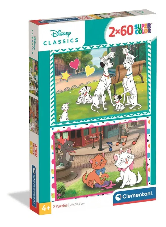 PUZZEL DISNEY CLASSICS 2X60 STUKJES - 8005125248360 - 603-8360