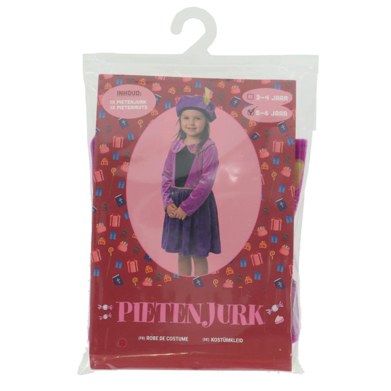 PIETENJURK PAARS STERREN 110-116 CM - 810 9498 - 810-9498