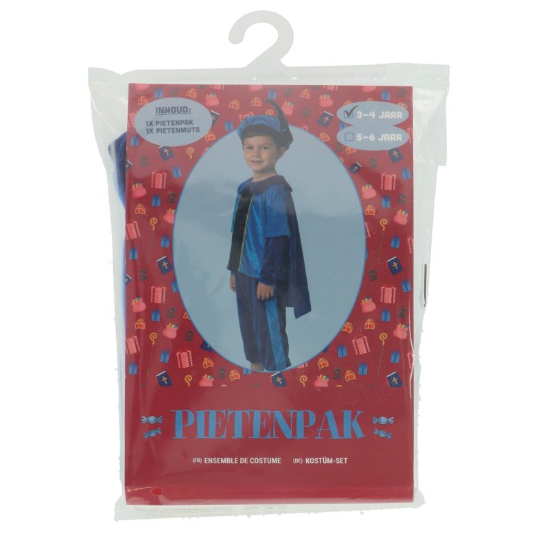 PIETENPAK BLAUW CAPE 98-104 CM - 810 9504 - 810-9504