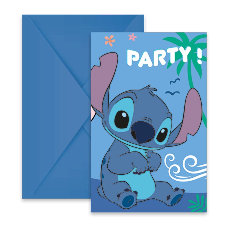 STITCH &amp; ANGEL UITNODIGINGEN 6 STUKS - 834 6917 - 834-6917
