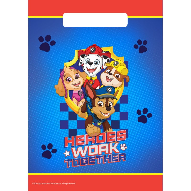 PAW PATROL UITDEELZAKJES 8ST - 835 4156 - 835-4156