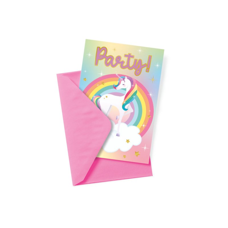 UNICORN UITNODIGINGSKAARTEN - 835 9831 - 835-9831