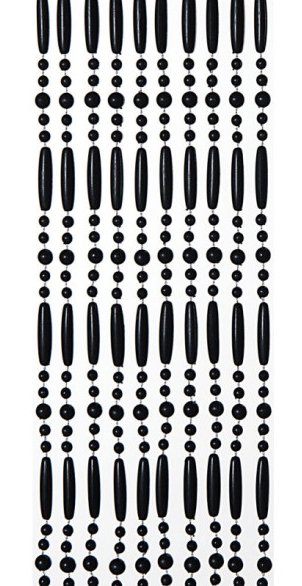 VLIEGENGORDIJN PERLA 90X220 CM. ZWART - 85 90 3a - 85-90-3