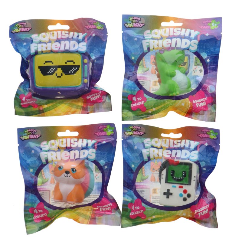AMAZING COOL SQUISHY FRIENDS 3 ASSORTI - 861 4022 - 861-4022