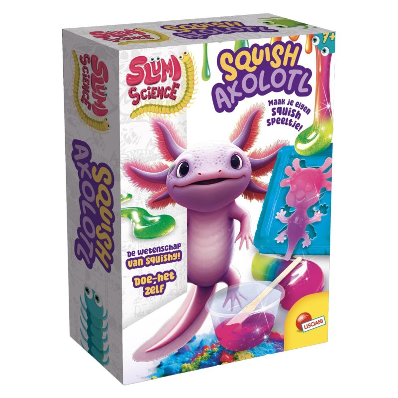 SLUMI SCIENCE POCKET SQUISH AXOLOTL - 861 6096 - 861-6096
