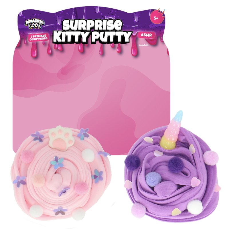 AMAZING COOL KITTY SLIME 2-PACK ASSORTI - 861 6789 - 861-6789