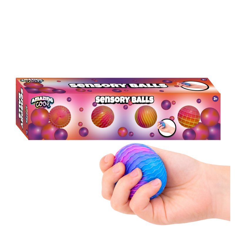 AMAZING COOL SENSORY KNIJPBALLEN 4 STUKS - 861 7413 - 861-7413