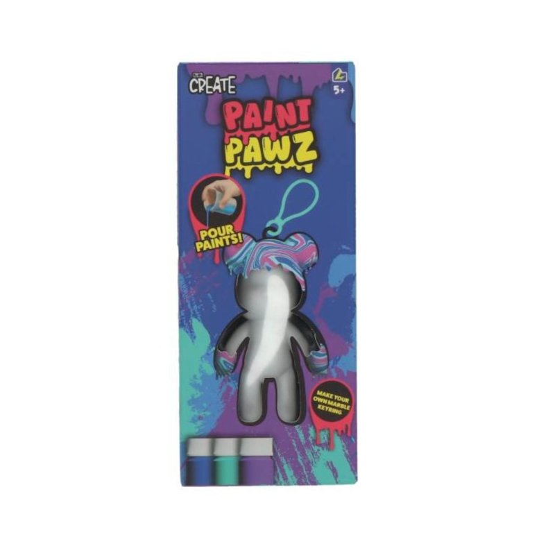 SLEUTELHANGER PAINT PAWZ BEAR - 865 0049 - 865-0049