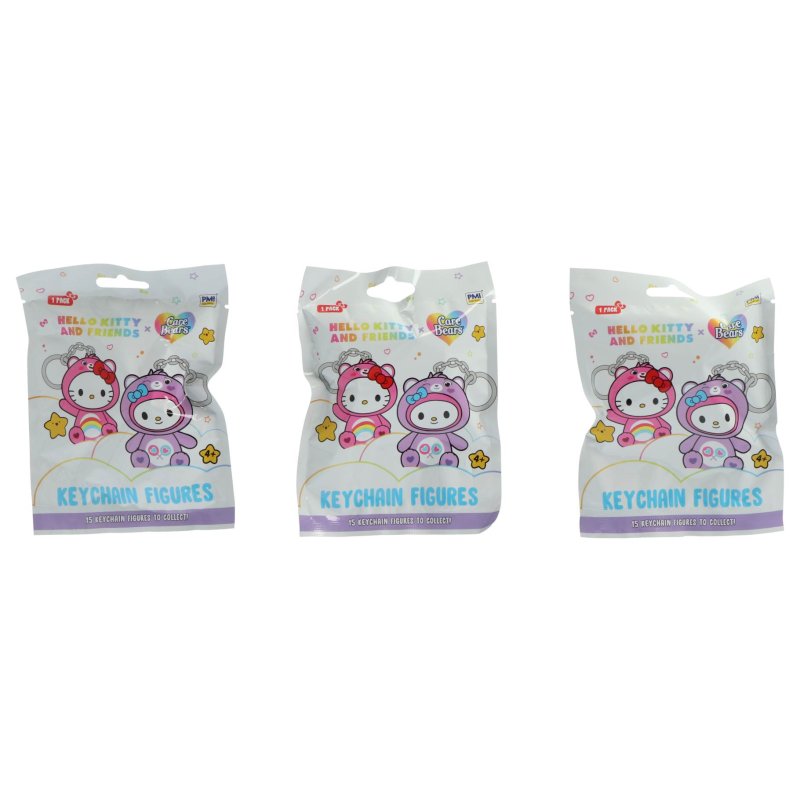 HELLO KITTY CARE BEARS KEYCHAIN BLIND BA - 865 3800 - 865-3800