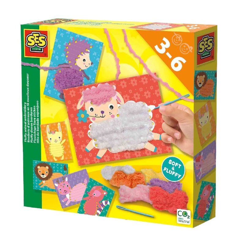 SES FLUFFY DIEREN BORDUREN - 8710341140434 0 - 2013688