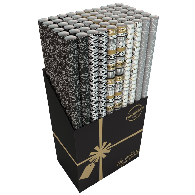 KADOPAPIER BLACK WHITE 200X70CM - 8710675075075 - 0499431