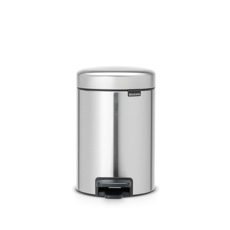 BRABANTIA PEDAALEMMER 3L FPP MATT STEEL - 8710755112164 - 112164