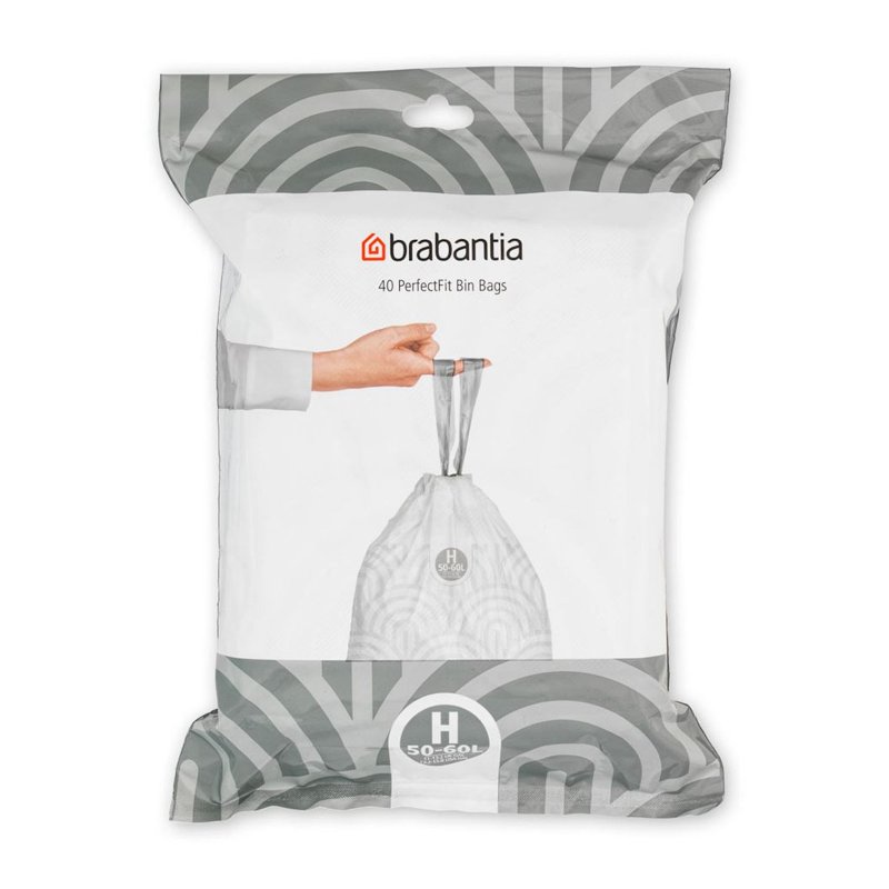 BRABANTIA AFVALZAK H 50-60L 40 STUKS - 8710755138744 - *0010209912
