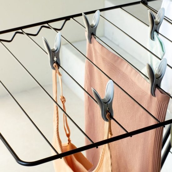 BRABANTIA SET VAN 8 WASKNIJPERS ZW/GR - 8710755149405 2 - *0010232920