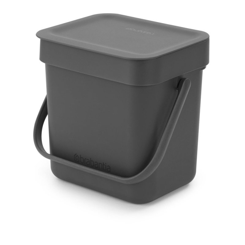 BRABANTIA SORT 'N GO 3 LITER GRIJS - 8710755209888 - 209888