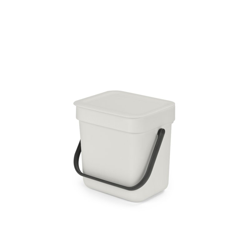 BRABANTIA SORT 'N GO 3 LITER  LICHTGRIJS - 8710755213229 - *0010216204