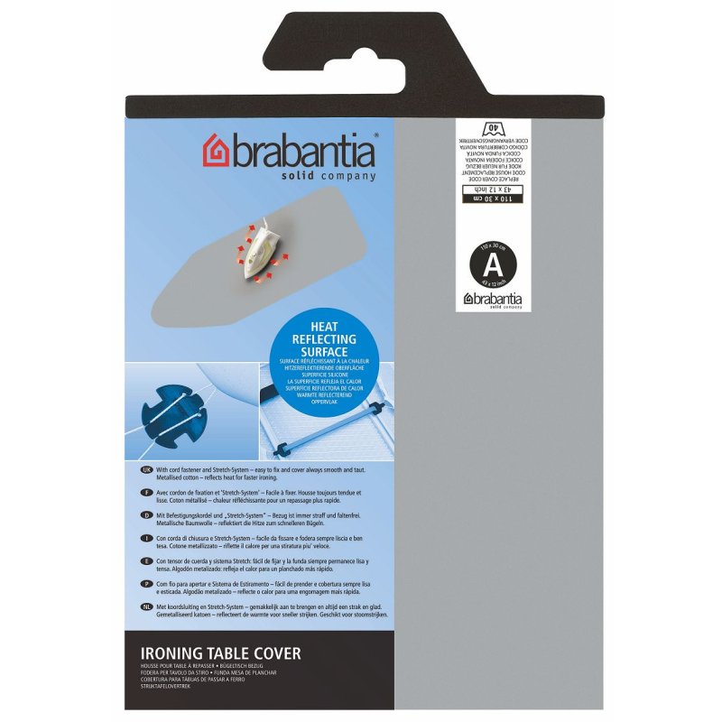 BRABANTIA OVERTREK 110 X 30CM A METALLIC - 8710755216800 - 216800