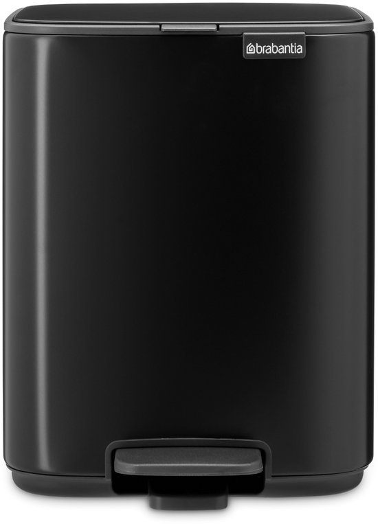 BRABANTIA PEDAALEMMER BO 7L MATT ZWART - 8710755237867 - 237867