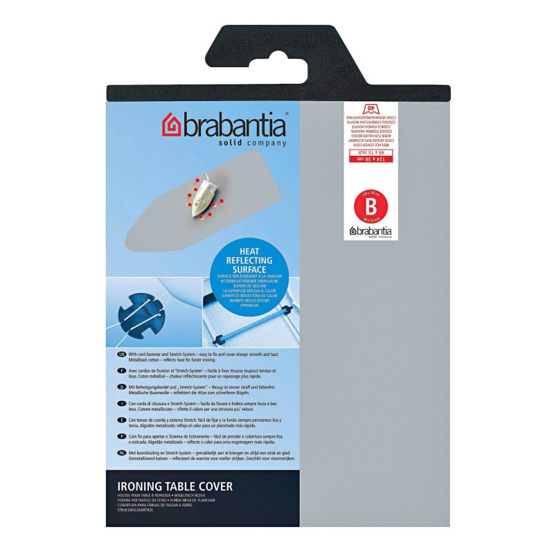 BRABANTIA STRIJKDEKEN B 124X38 METALLIC - 8710755317705 1 - 317705