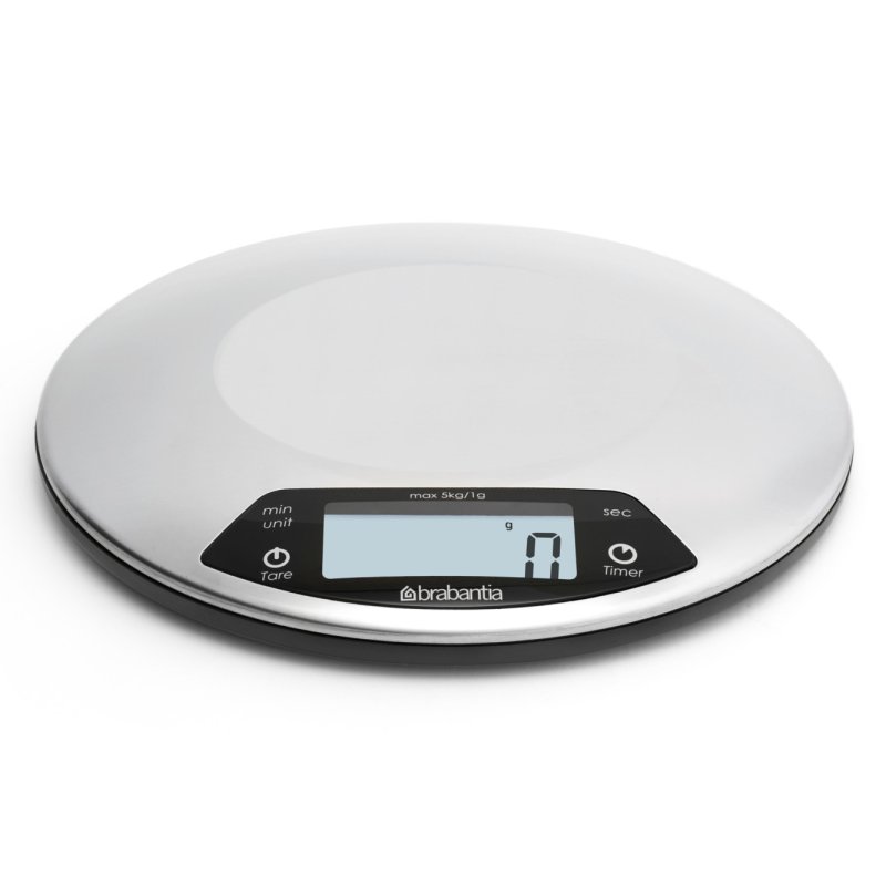 BRABANTIA DIGITALE KEUKENWEEGSCHAAL RVS - 8710755480607 1 - 480560