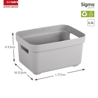 SUNWARE SIGMA HOME MAND 2.5L GRIJS - 8711112019706 1 - 09300681