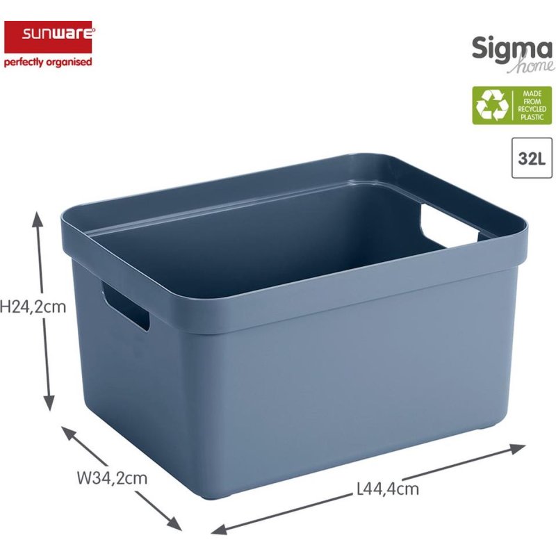 SUNWARE SIGMA HOME BOX 32L DONKER BLAUW - 8711112098329 2 - 09800687