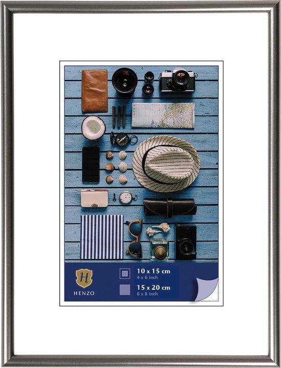 HENZO FOTOLIJST NAPOLI COL 15x20 STEEL - 8711229029094 - 8053118