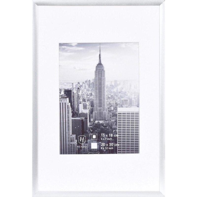 HENZO FOTOLIJST MANHATTEN 20x30 SILVER - 8711229044745 1 - 8140415