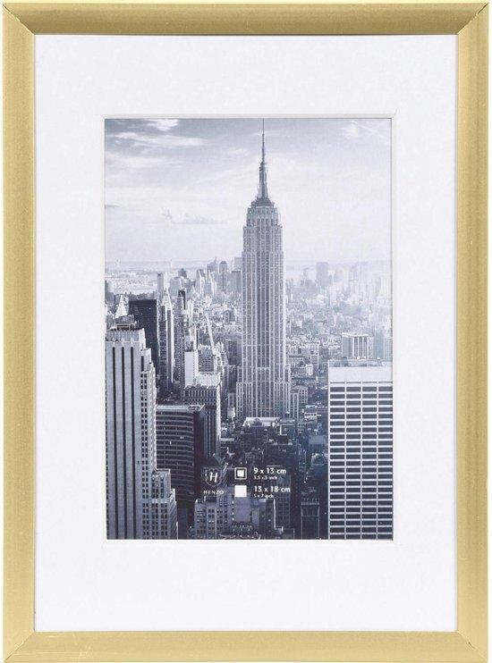 HENZO FOTOLIJST MANHATTAN 13x18 BRASS - 8711229044813 - 8140216