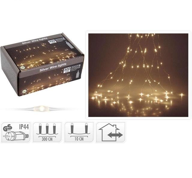 SILVER WIRE LIGHTS 300LED IN/OUTDOOR - 8711295452420 1 - *0010191629