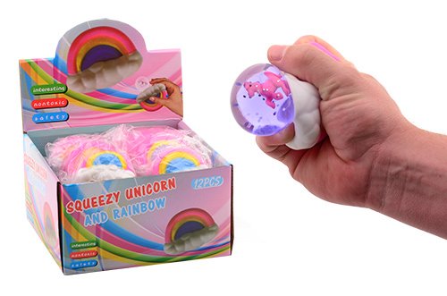 JOHNTOY SQUISHY REGENBOOG UNICORN - 8711866243693 - 24369