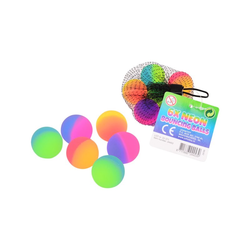 STUITERBALLEN NEON 6ST IN ZAKJE - 8711866244539 - 24453