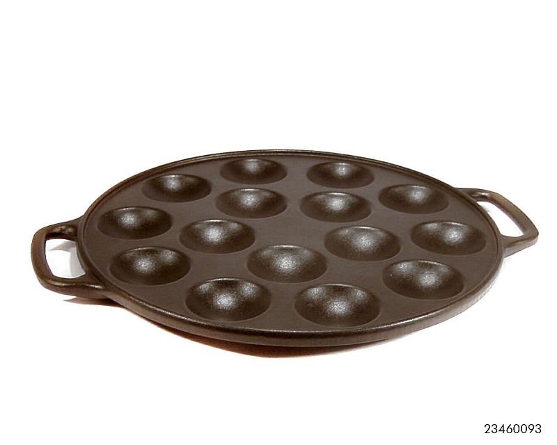 CAST IRON POFFERTJESPLAAT GIETIJZER 23CM - 8712442049890 - 102-0093