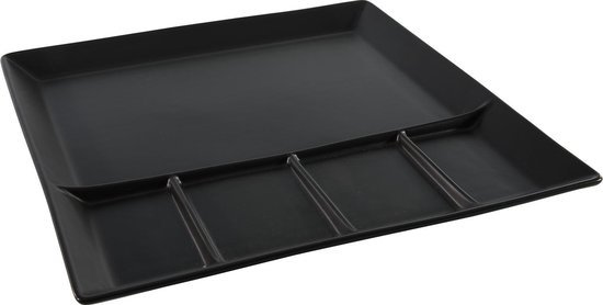 FONDUEBORD 24,5X24,5CM MAT ZWART - 8712442741916 - 102-2042