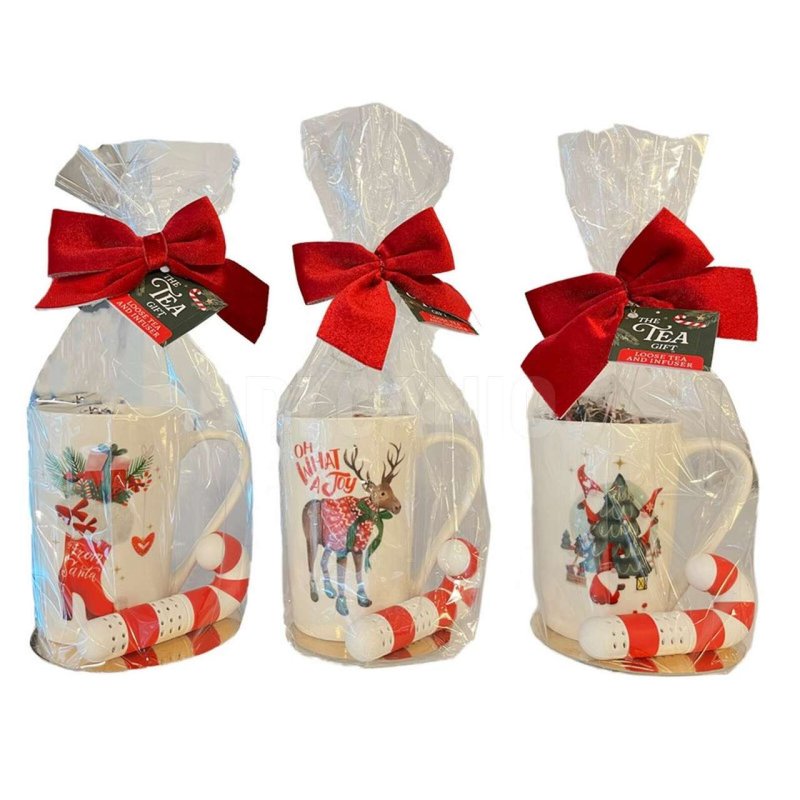 GIFTWRAPPED TEA MUG MET INFUSER - 8713305823800 - ABM802520