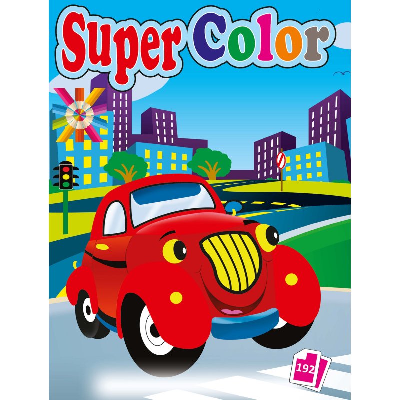 SUPER COLOR KLEURBOEK 192 PAGINA'S 2 ASS - 8716745002354 - BS0235