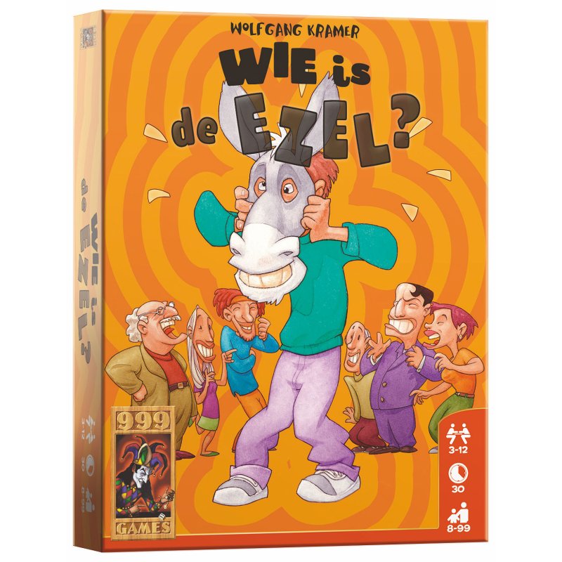 WIE IS DE EZEL ?  KAARTSPEL - 8717249190547 - 999-WIE01