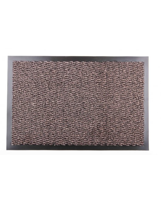 SCHOONLOOPMAT 40X60 BRUIN RUBBER RAND - 8718274931822 - *0010178559