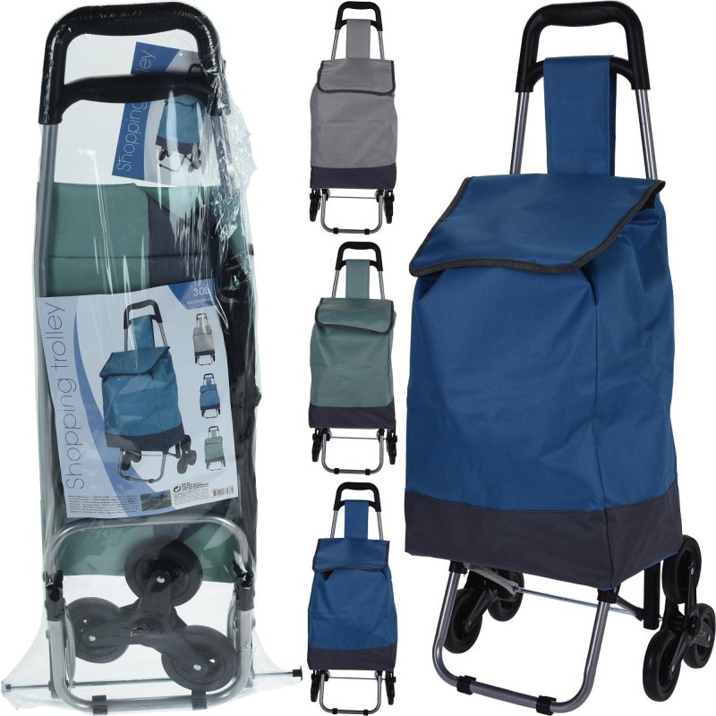 BOODSCHAPPENTROLLEY TRAPLOPER 30L ASS KL - 8719202772395 - 116000150